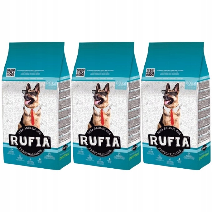 [Zestaw x3] Rufia Adult Dog dla psów dorosłych 20k