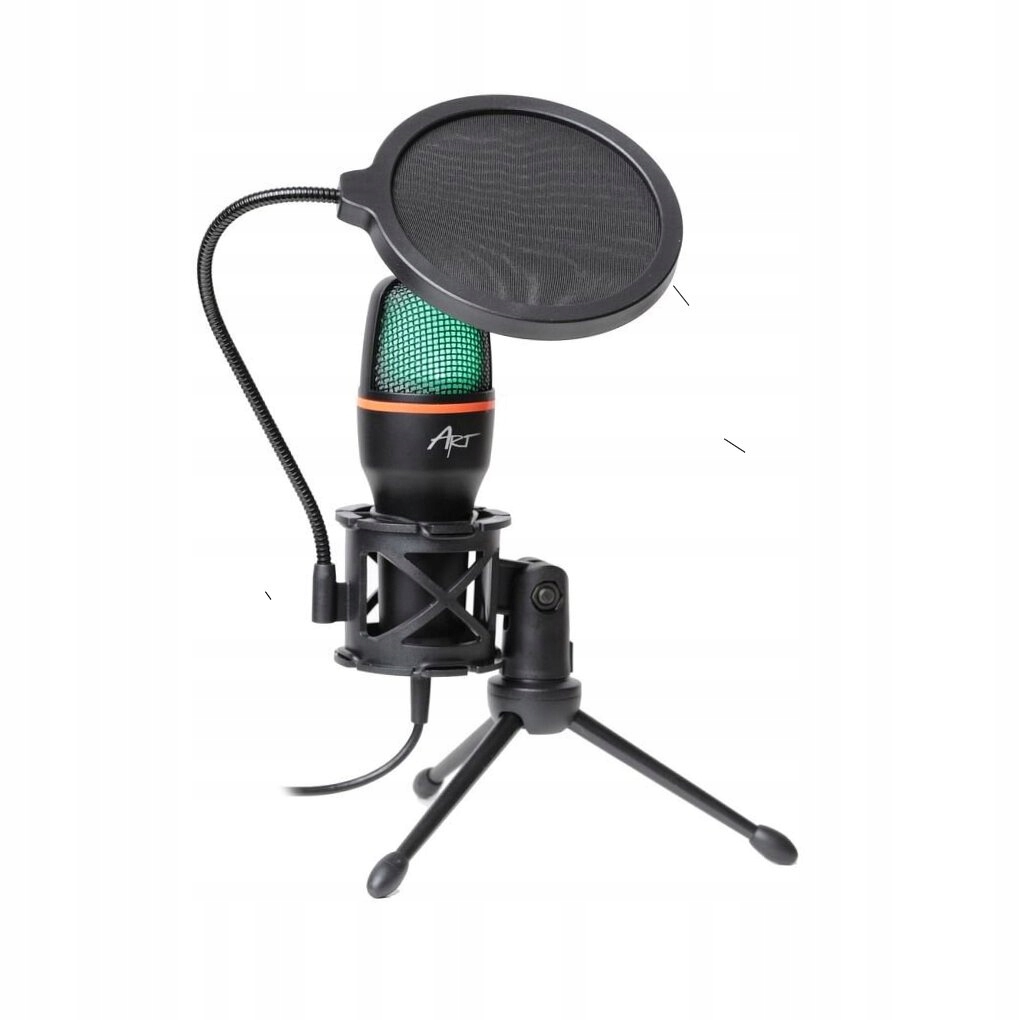 MIKROFON POJEMNOŚCIOWY USB FILTR GAMING STREAMING