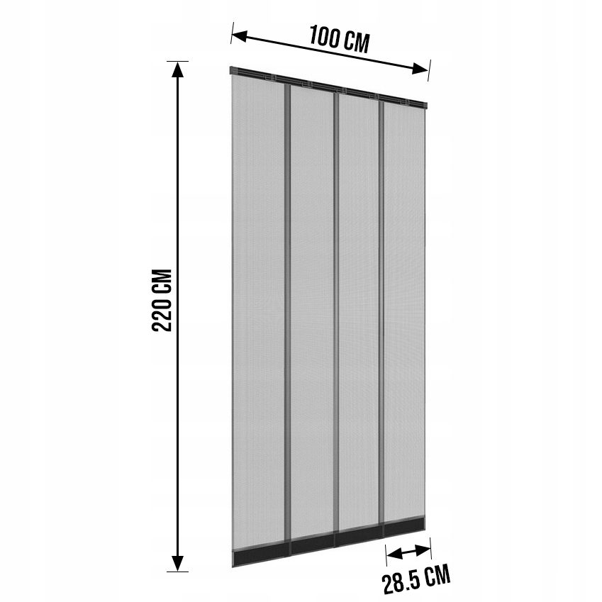 Купить ДВЕРНАЯ МОСКИТНАЯ СЕТКА Дверная сетка 100х220 4 ПОЛОСКИ: отзывы, фото, характеристики в интерне-магазине Aredi.ru