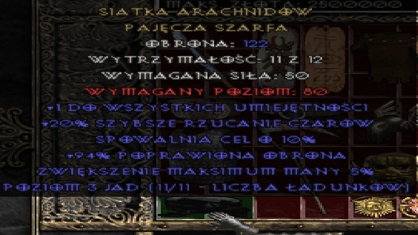 przedmiot z gry Diablo 2 LoD