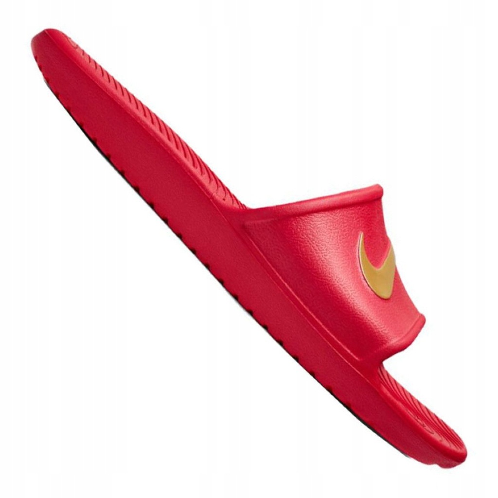 Czerwone Inny materiał Buty Klapki Nike r.41