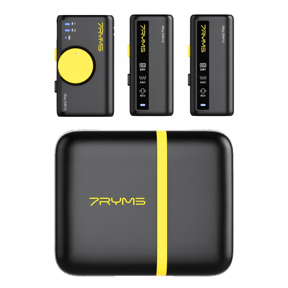 Bezprzewodowy mikrofon 7Ryms iRay DW10 [mini jack 3,5mm + USB-C] podwójny C