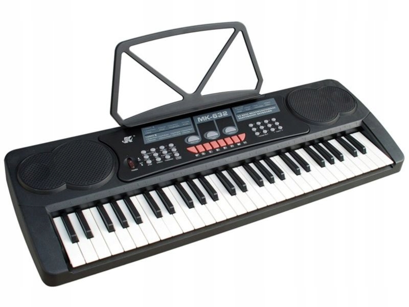 Keyboard Organy 54 Klawisze Zasilacz Mikrofon MK-6