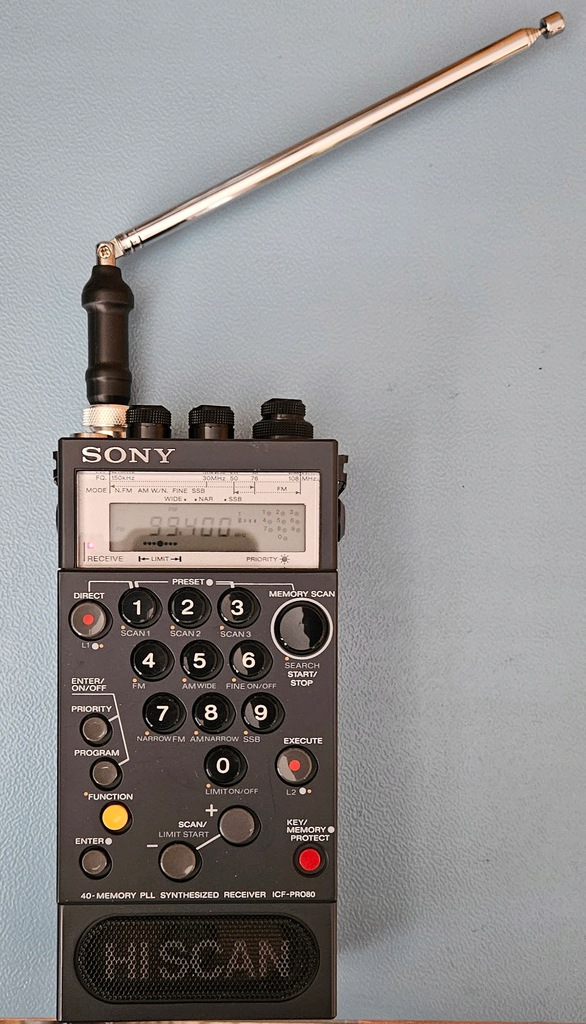 Radio Globalne Sony ICF-PRO80 / 150 kHz - 108MHz