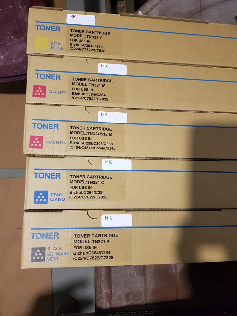 Toner CHEMICZNY TN321C CYAN C224 C284 C364e !!!