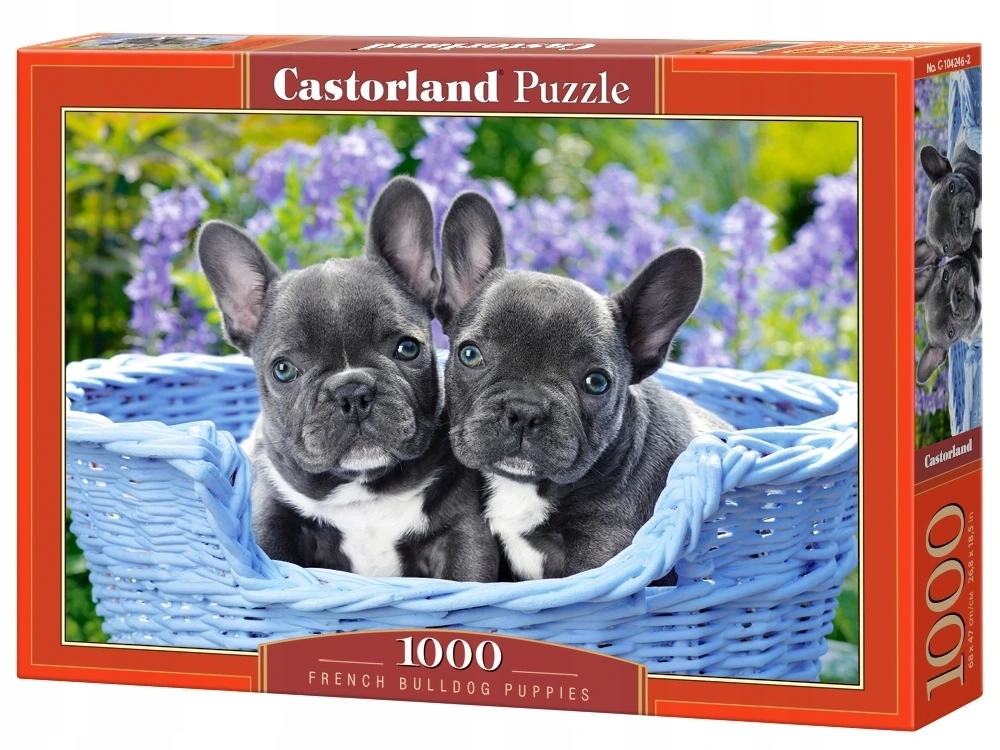 PUZZLE 1000 EL PIESKI BULDOGI FRANCUSKIE SZCZENIAKI CASTORLAND