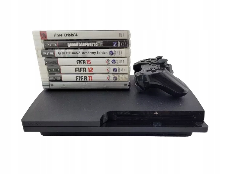 PLAYSTATION 3 PS3 SLIM CECH-3004A 160GB 8 GIER!