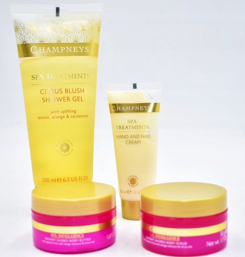 5109-34 .CHAMPNEYS a#g ZESTAW ZEL KREM MASLO SCRUB