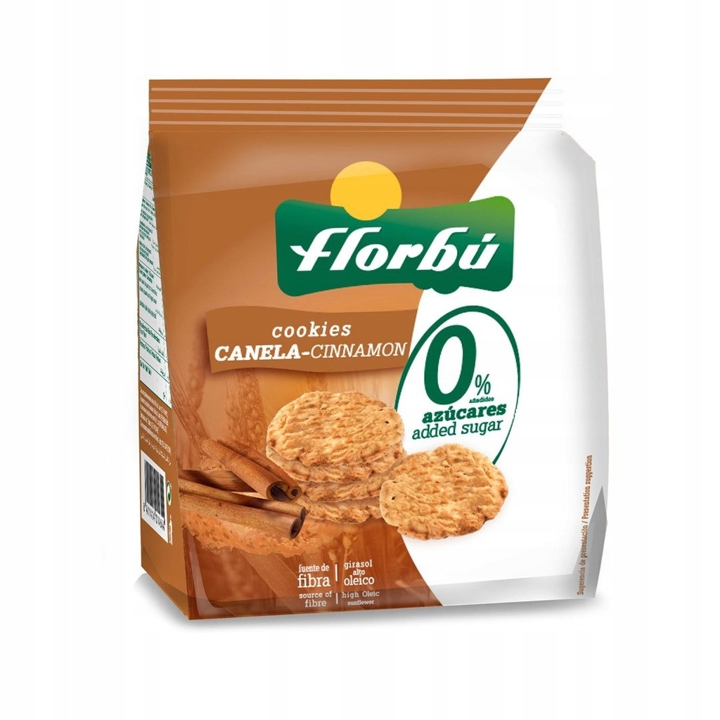 CIASTKA Z CYNAMONEM BEZ DODATKU CUKRU 130 g - FLORBU FLORBU (ciastka bez do