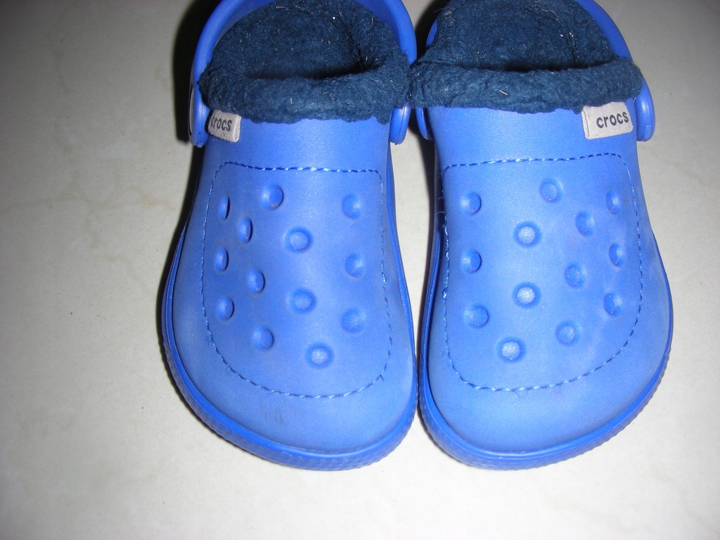 Kalosze klapki Crocs ocieplane C7 15 cm