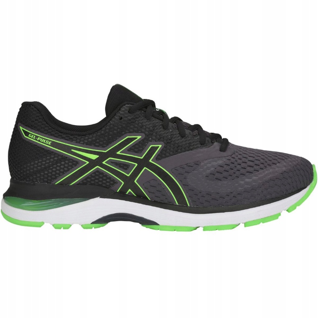 Czarne Zielone Syntetyk Buty Sport Asics r.46