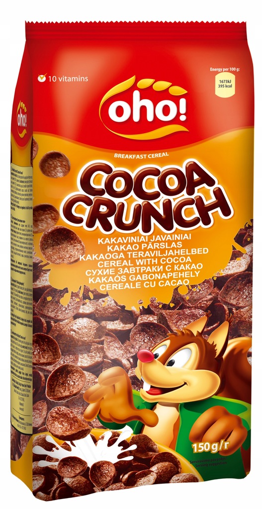 Płatki śniadaniowe COCOA CRUNCH 150g OHO kakaowe