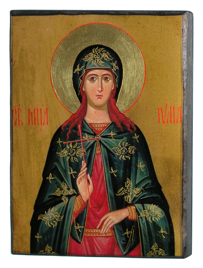 IKONA ŚWIĘTA JULIA - PATRONKA - CHRZEST DEDYKACJA