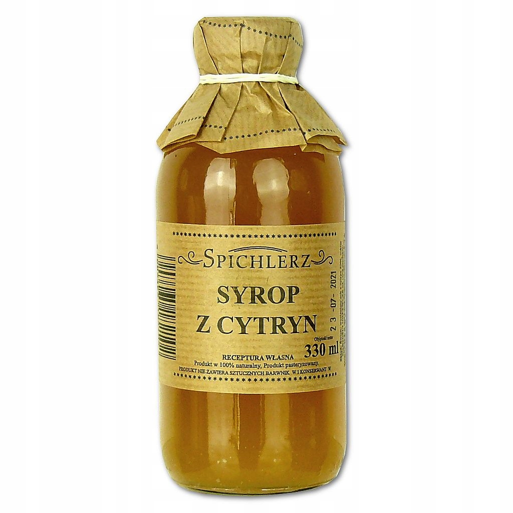 SYROP CYTRYNOWY sok CYTRYNY 100% naturalny HERBATA