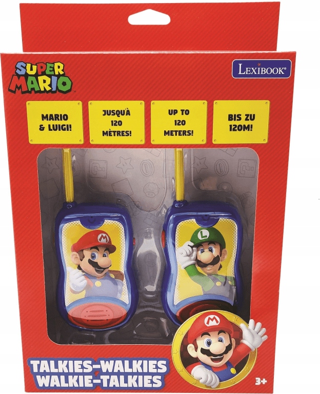 Krótkofalówki walkie talkie Super Mario ze