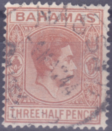 WIELKA BRYTANIA ( BAHAMY ) - znaczek kasowany z 1938 roku. X 708.