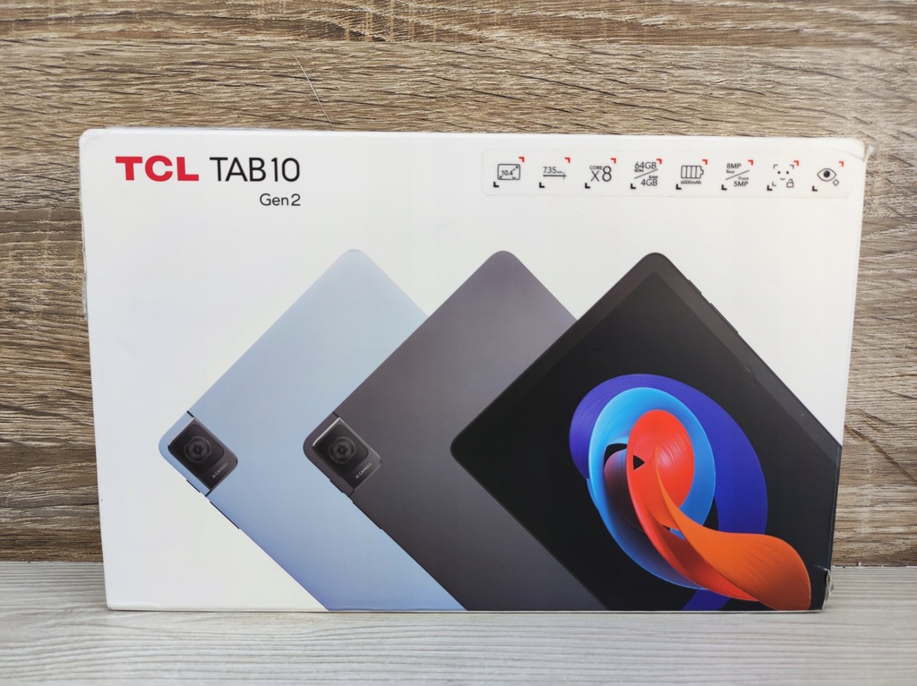 Tablet TCL Tab 10 10,36" 4 GB / 64 GB + pudełko + ładowarka
