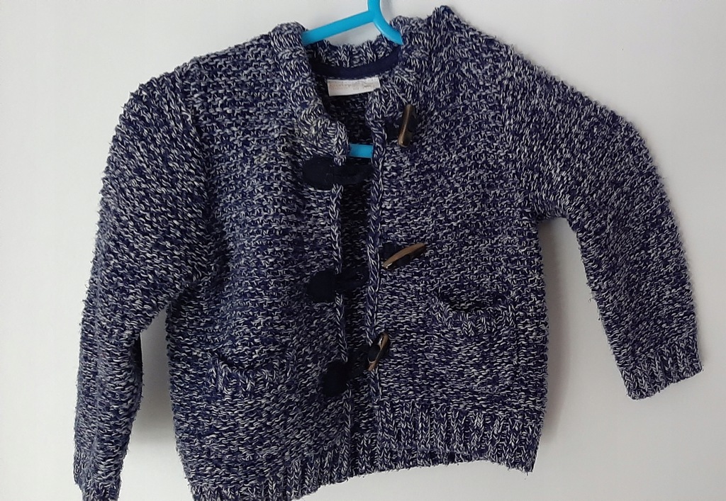 Sweterek dla chłopca lindex rozpinany 74 cm