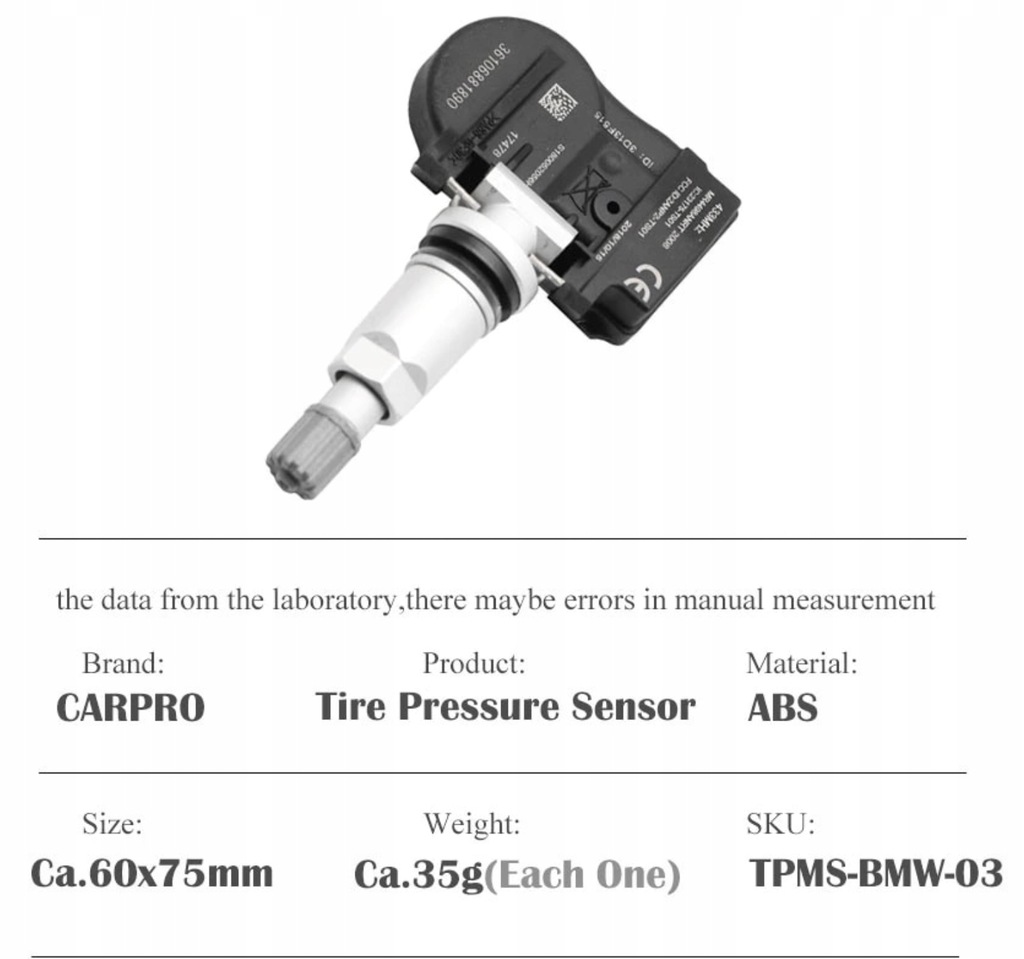 Купить ДАТЧИК ДАВЛЕНИЯ TPMS BMW SERI 3 F20 F30 X1 X3 X5 MINI COOPER CLUBMAN: отзывы, фото, характеристики в интерне-магазине Aredi.ru