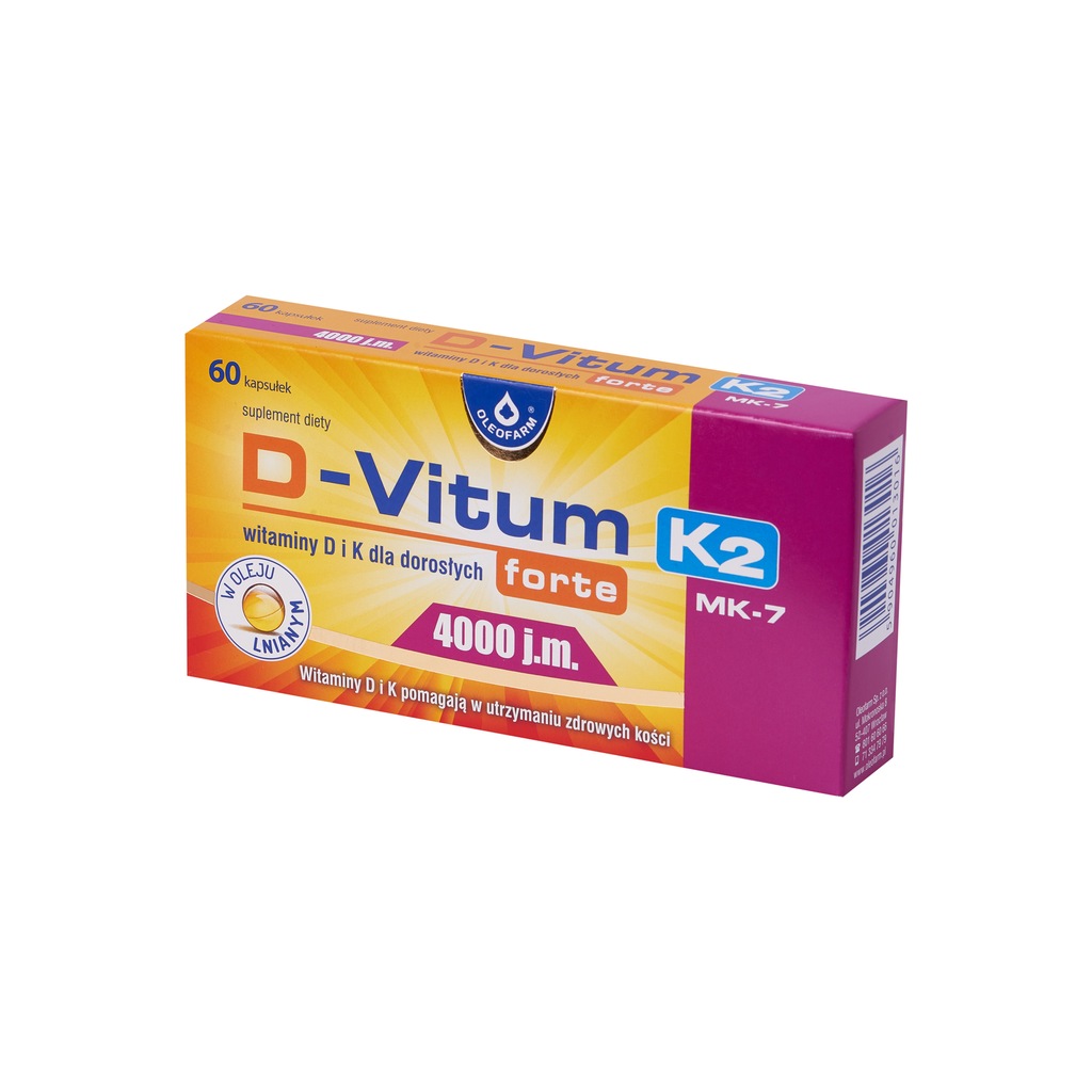 D Vitum Forte 60 Kapsułek 4000 Jm