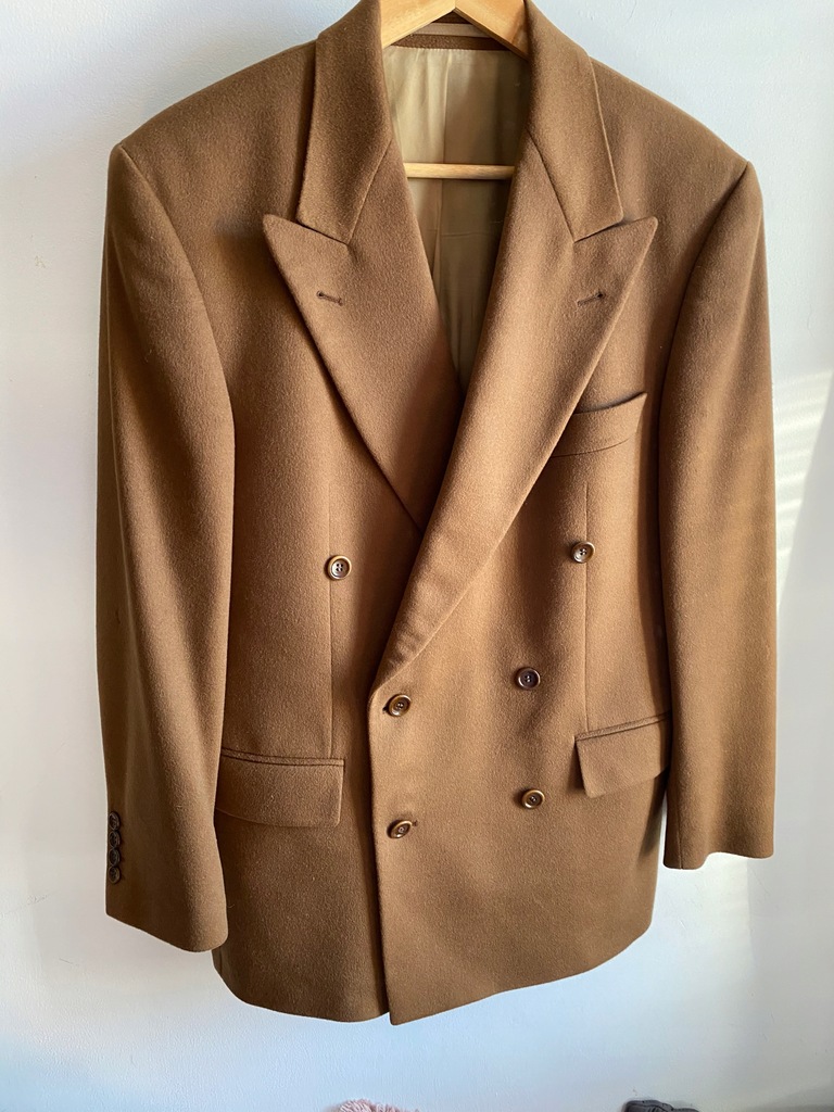 HUGO BOSS KASZMIR LORO PIANA 46 MARYNARKA MĘSKA