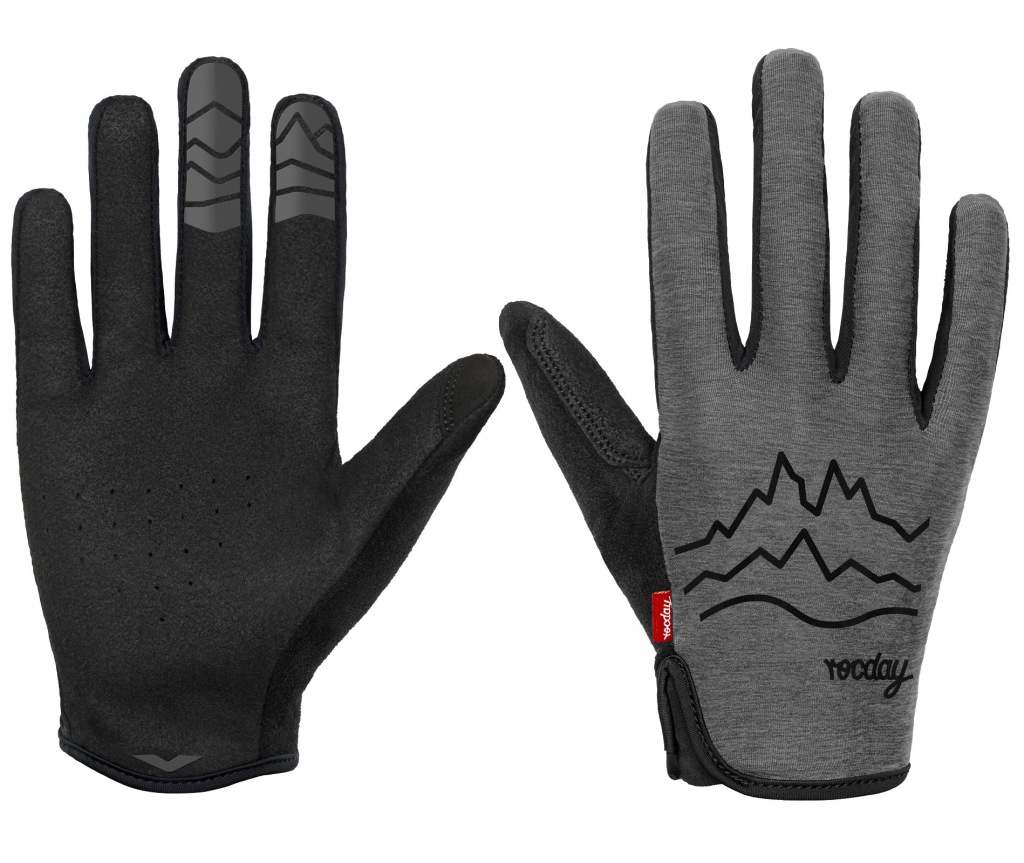 Rękawiczki rowerowe ROCDAY Flow V2 - Szare S # MTB Dirt Enduro Downhill