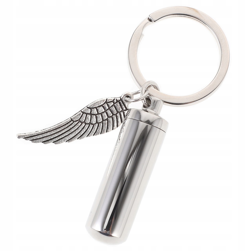 Ashes Necklace Key Fob Stainless Steel Keychain