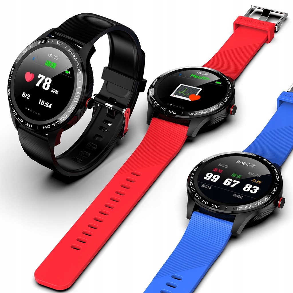 SMARTWATCH SMART BAND PULS IP68 KROKI SMS ANDROID