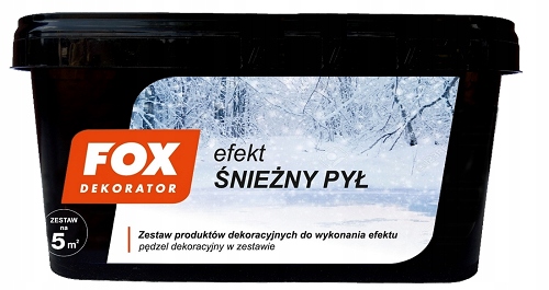 Fox Dekorator Efekt Śnieżny Pył Zestaw na 5m2