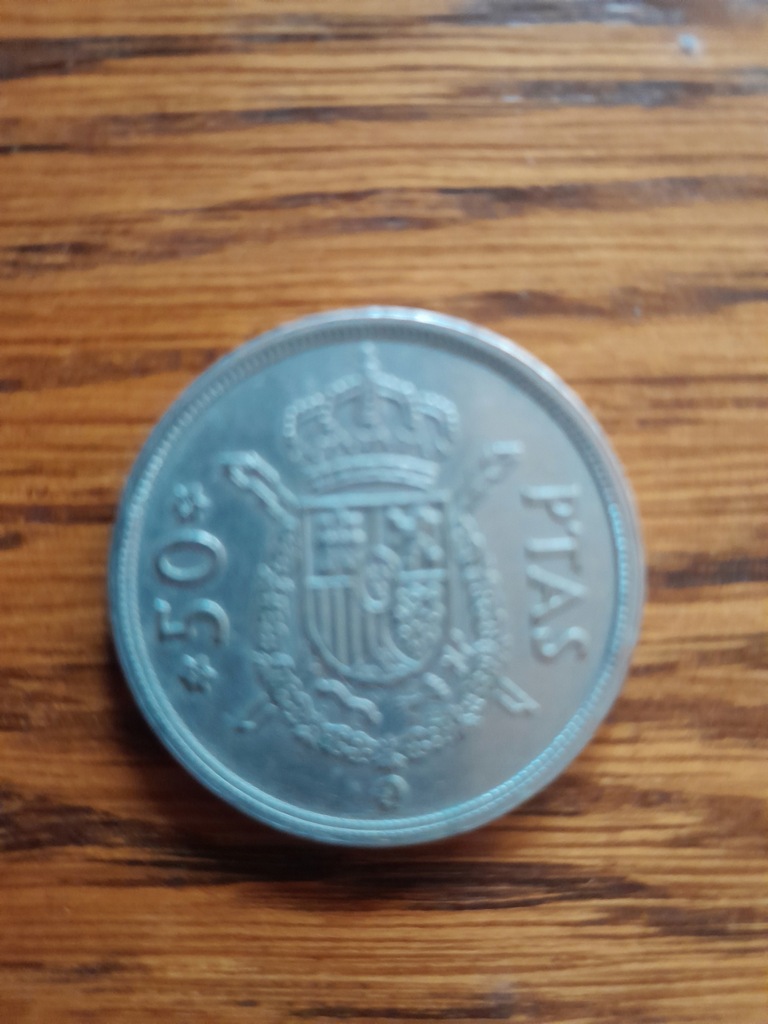Moneta- Hiszpania -50 ptas -1975- Król Juan Carlos