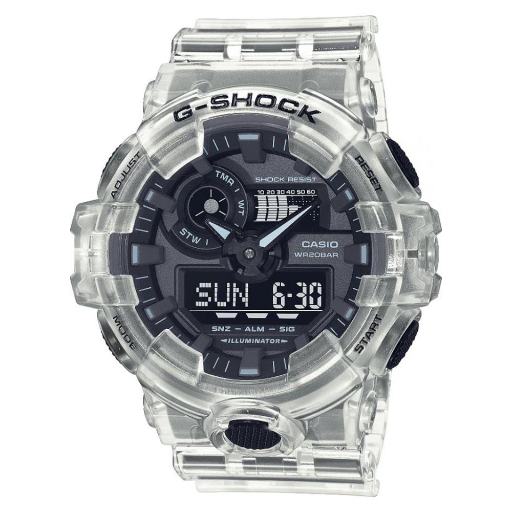 Zegarek Casio G-SHOCK SKELETON GA-700SKE +GRAWER, gratis