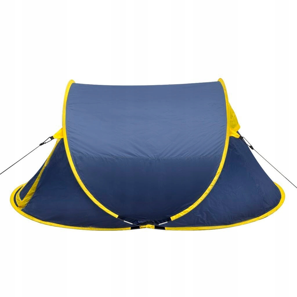 Samorozkładający się namiot 2 osobowy niebiesko żó
