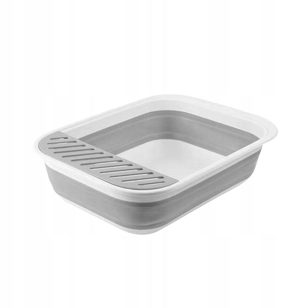 Cat Litter Box Folding Kitten 53x40x13.5cm Gray