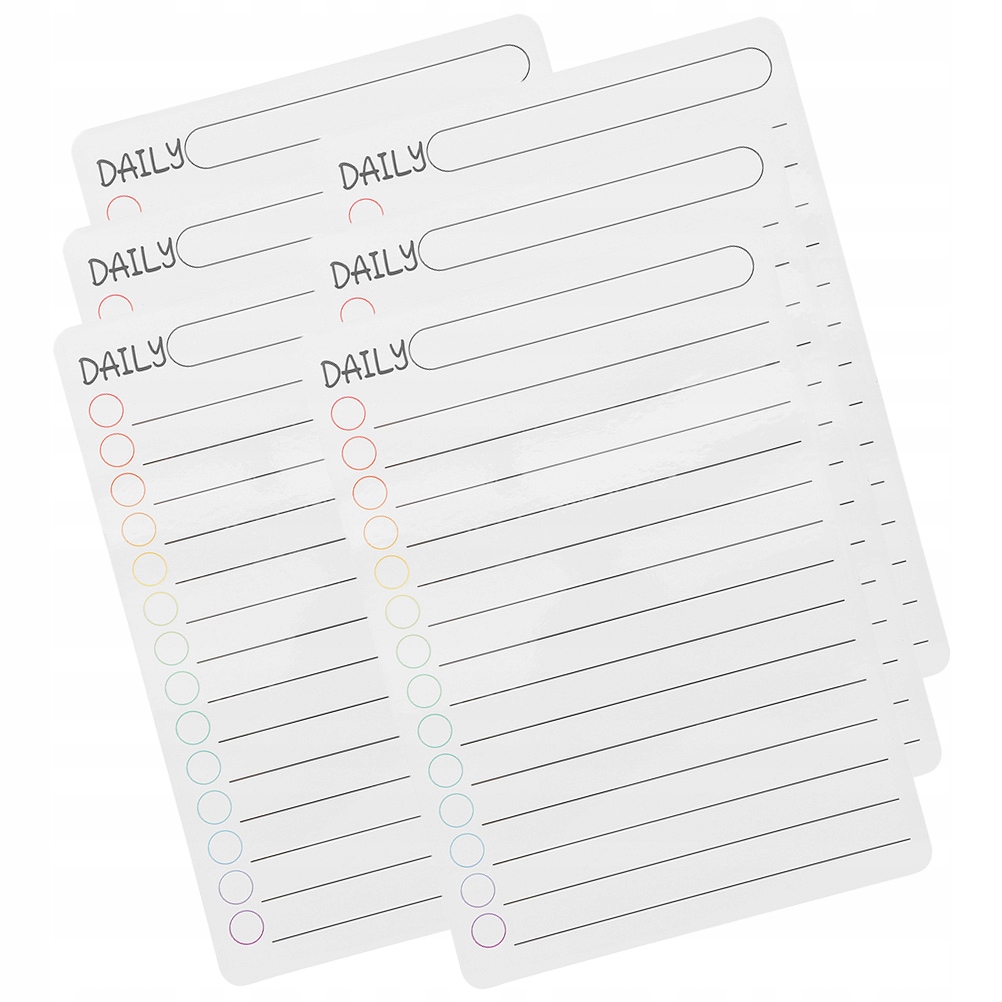 Fridge menu board daily schedule whiteboard 6 pcs 14168571153