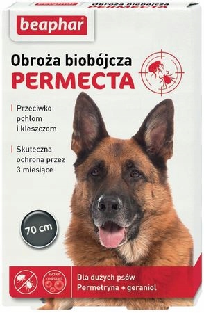 BEAPHAR Permecta Obroża biobójcza Dog L 70cm