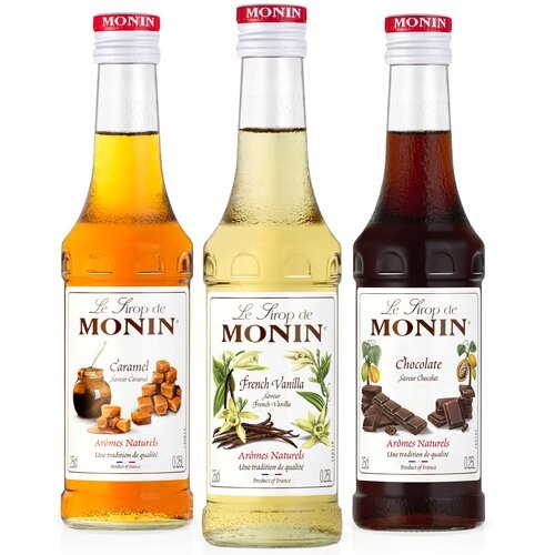 MONIN COFFEE set 3x250ml - kawowy zestaw