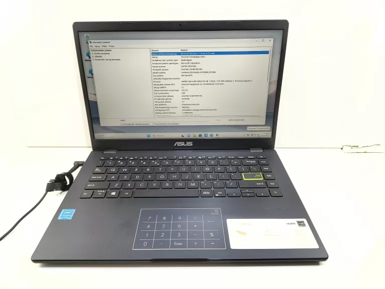 LAPTOP ASUS E410M 15,6 " INTEL CELERON N 4 GB / 128 GB