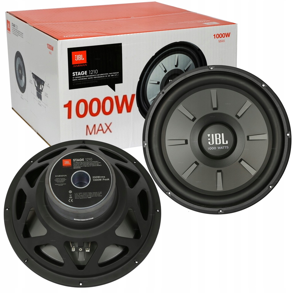JBL STAGE 1210 GŁOŚNIK BASOWY SUBWOOFER 300mm 30cm 10532582141