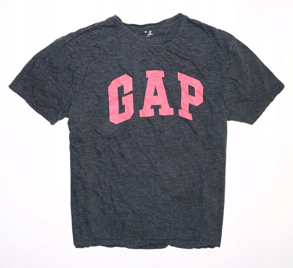 5175-55 ...GAP... n#s MELANZOWY T-SHIRT PRINT r.XL