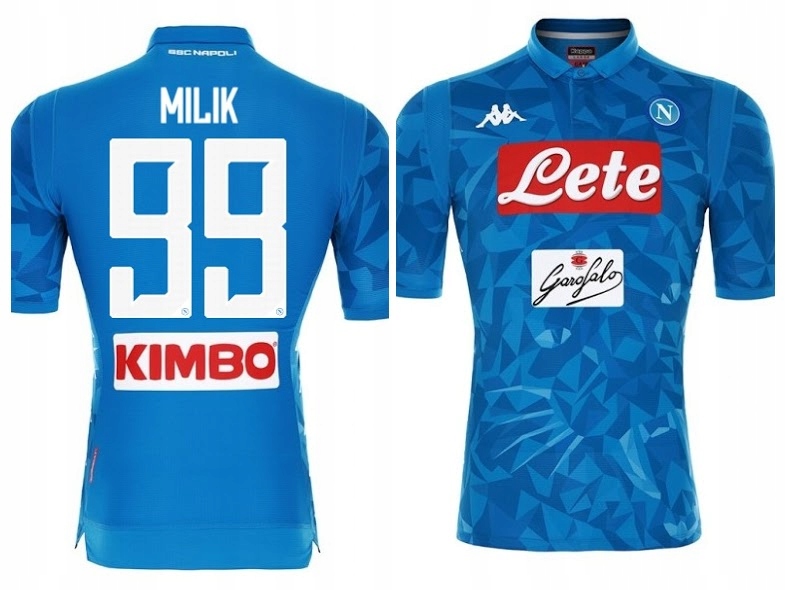 Koszulka Kappa SSC Napoli 18/19 M + MILIK 99