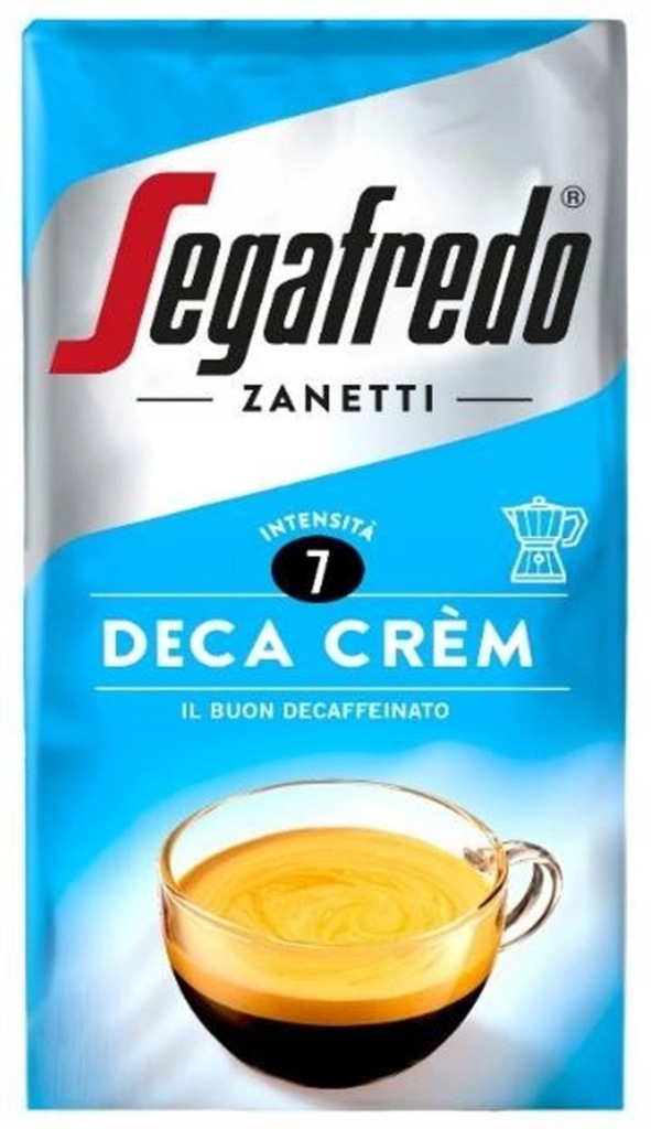 Segafredo Zanetti Deca Crem kawa mielona bezkofeinowa 250 g