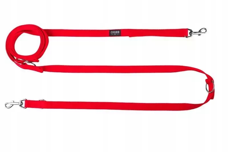 Chaba Smycz Przedłużana dla Psa Czerwona 16mm/4m