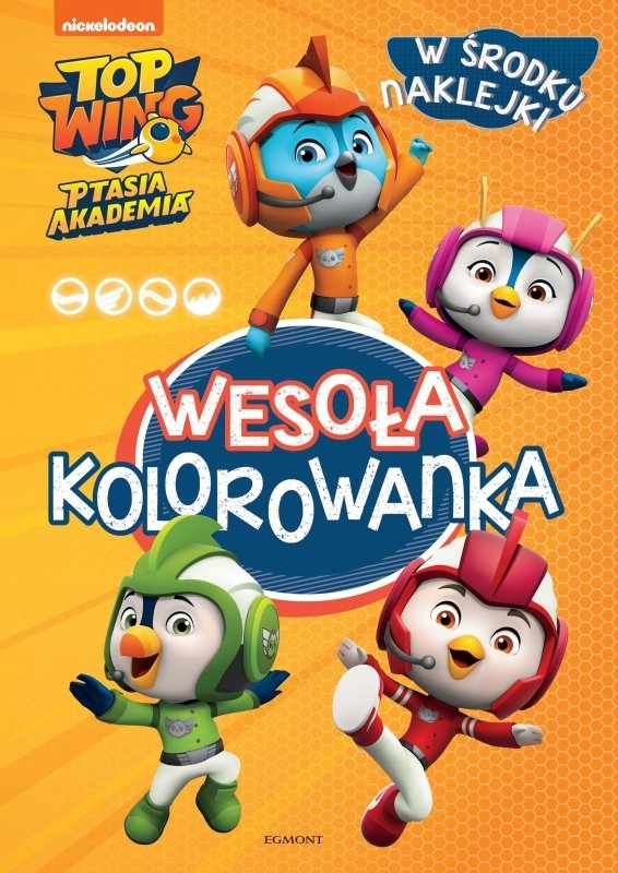 Top wing ptasia akademia wesoła kolorowanka z nakl