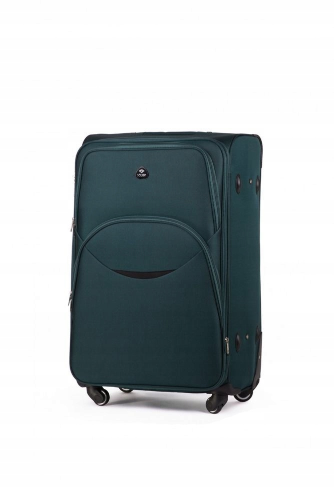 Podręczna walizka miękka S Solier STL1708 zielony