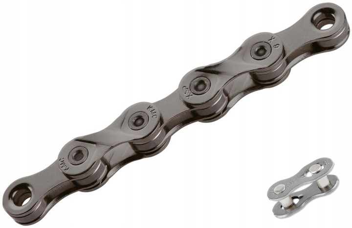 Łańcuch Rowerowy KMC X9 GREY 9-rz 116 + spinka - 11394305556 ...