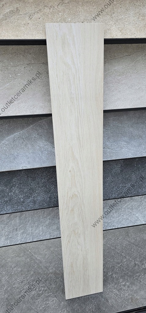 Płytki drewnopodobne podłogowe, ścienne gresowe gat.1 120x20 Mersin cream