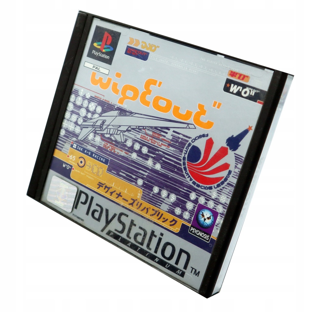 Wipeout 1 ( Platinum ) - PlayStation PSX PS1