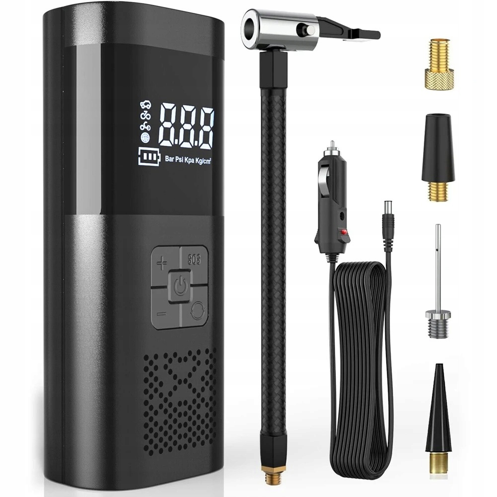 Bezprzewodowa sprężarka samochodowa Bezprzewodowa pompka do opon 120 W z