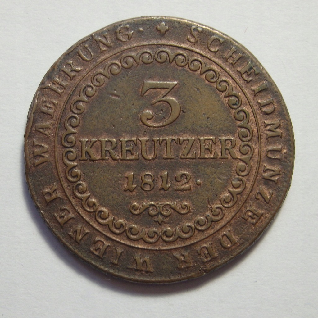 3 Kreutzer, Austria, 1812r. X7721