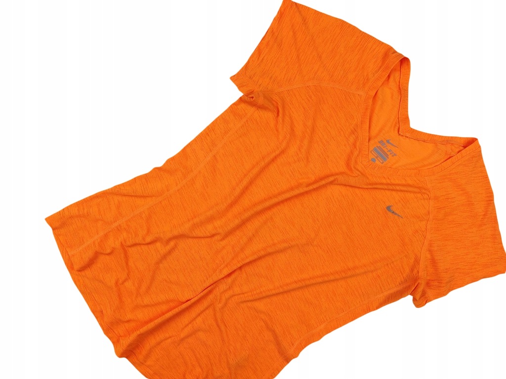 Nike koszulka cienka jak sieć sportowa orange _L